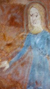 Wandmalerei, Nunkirche bei Sargenroth, 14. Jahrhundert